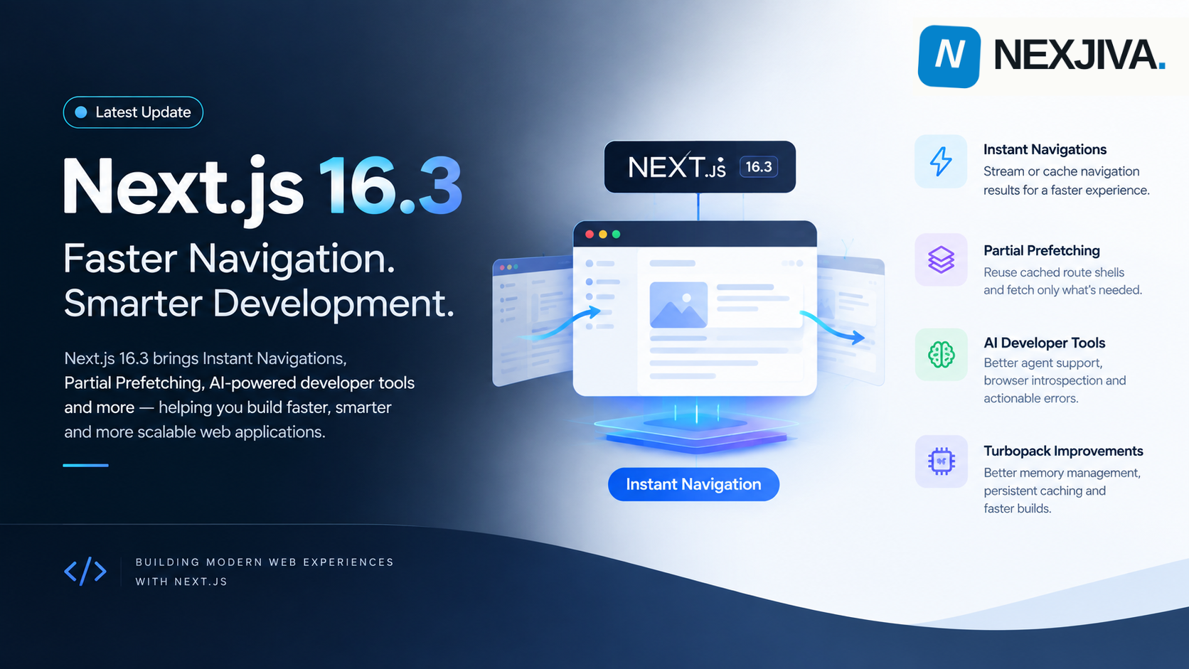 Next.js 16.3: Faster Navigation, Smarter Development & More